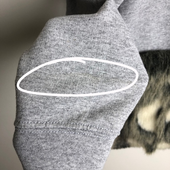 HARVEY FAIRCLOTH Gray Faux Fur Side Zipper Sweater - Picture 14 of 14